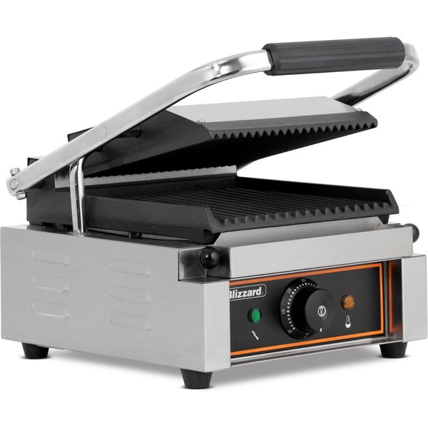 BLIZZARD Single Contact Grill Top & Bottom Ribbed BRRCG1