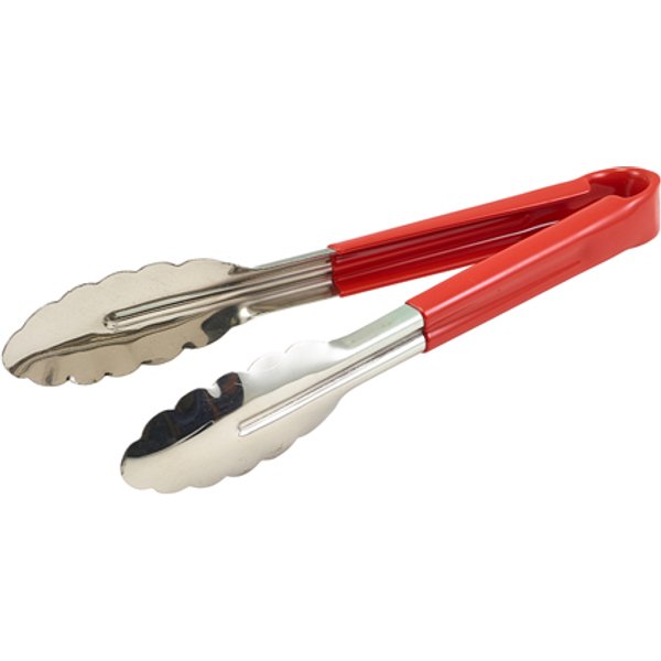Genware Colour Coded St/St. Tong 31cm Red