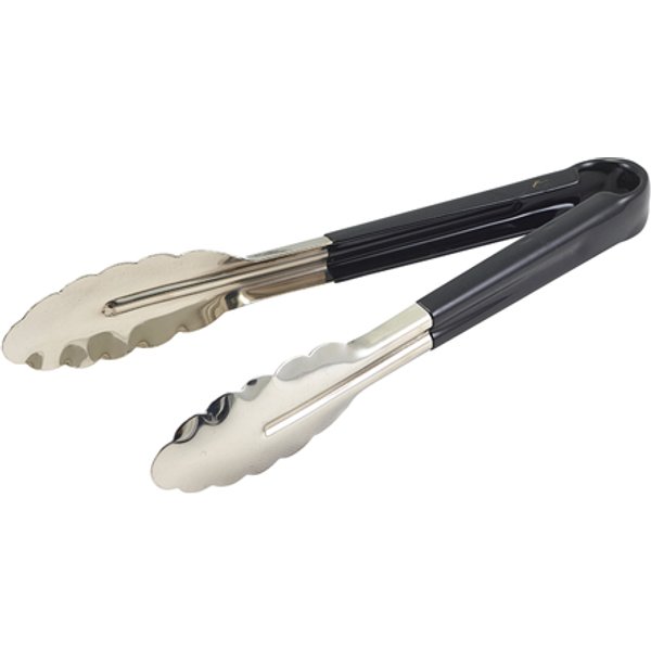 Genware Colour Coded St/St. Tong 31cm Black