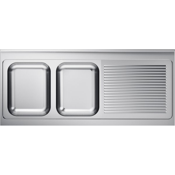 CombiSteel 700 Stainless Steel Sink Unit Tabletop 2 Left 1600