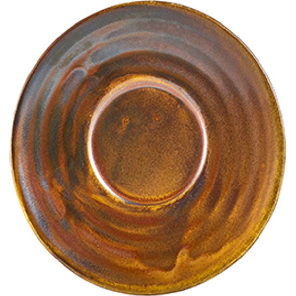 Terra Porcelain Rustic Copper Saucer 11.5cm - Pack of 6