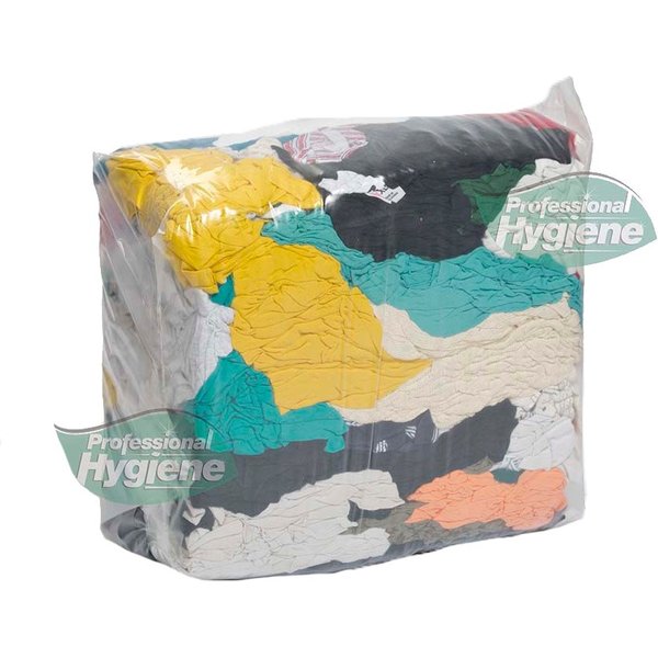 Coloured Cotton Wiping Rag - 9kg Bale
