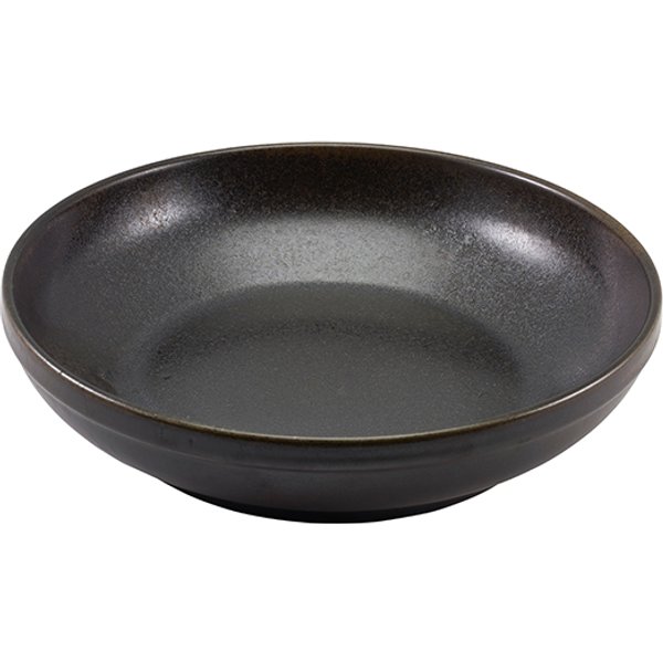 Terra Porcelain Black Coupe Bowl 27.5cm - Pack of 6