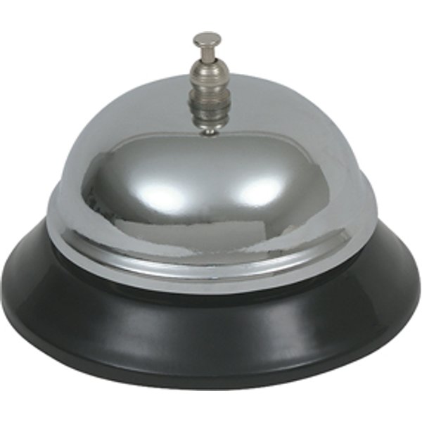 Genware Chrome Plated Service Bell 3 1/2" Dia