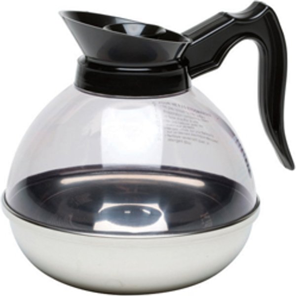 Coffee Decanter Clear Top/ S/ St. Base 1.9L/ 64oz