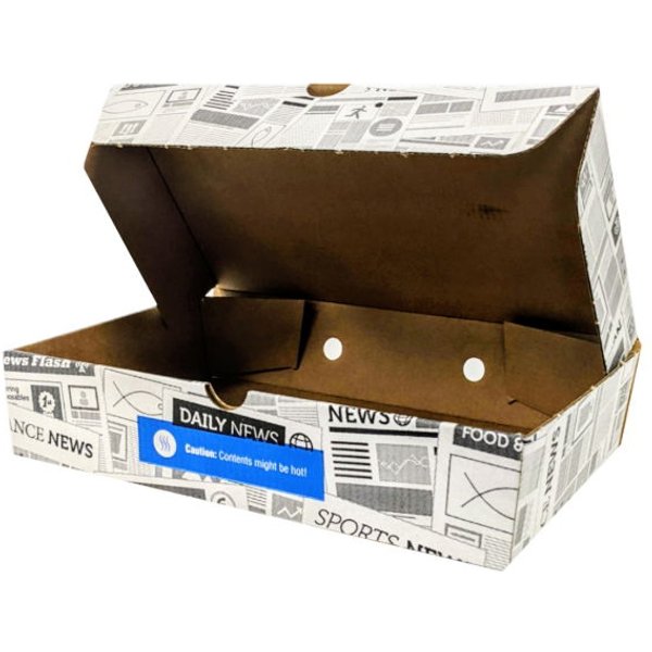 Small Corrugated Fish & Chip Box 255x150x50mm (100)
