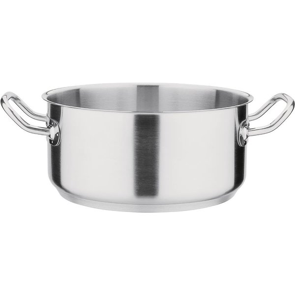 Vogue Stainless Steel Casserole Pan 24cm