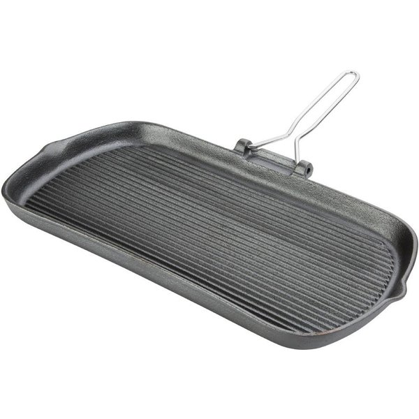 Vogue Cast Iron Grill Pan 22cm
