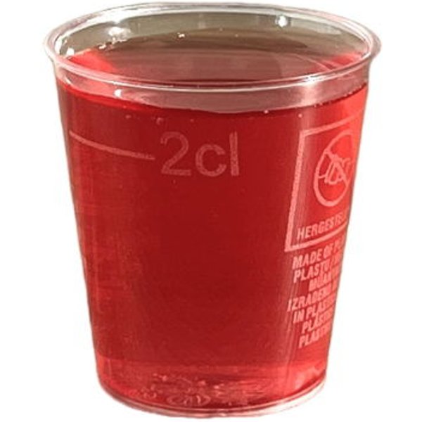 2cl to line/3cl to Rim PS Shot Glasses (30x40)