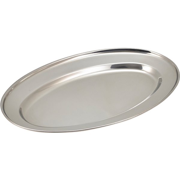 GenWare Stainless Steel Oval Flat 35cm/ 14"