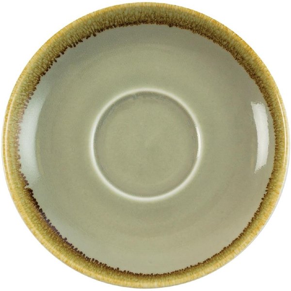 Olympia Kiln Cappuccino Saucer Moss 160mm (Pack of 6)