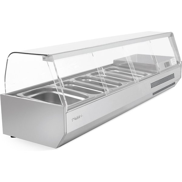 Infrico VIP19801/3C Display Cases – Refrigerated Pizza & Sandwiches Cases 1/4 Trays