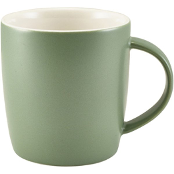 GenWare Porcelain Matt Sage Cosy Mug 35cl/ 12.3oz - Pack of 6