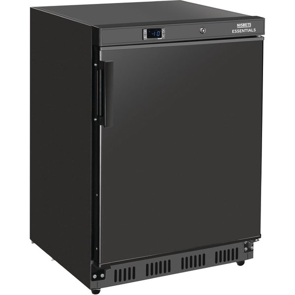 Nisbets Essentials Undercounter Freezer Black - 140Ltr