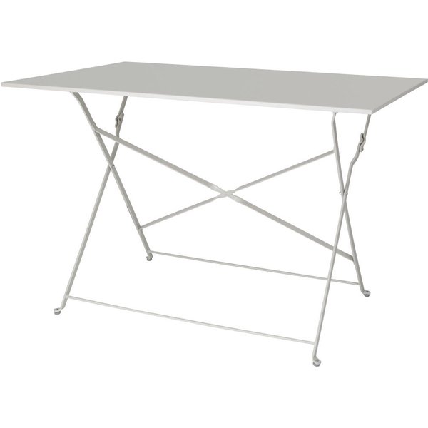 Bolero Pavement Style Folding Table Grey 1100mm x 700mm