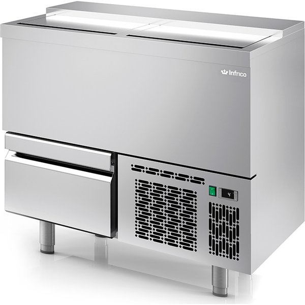 Infrico EBC1000II Bottle Coolers Cooler With Drawers Ebc Series – Chest Bottle Cooler With Drawers
