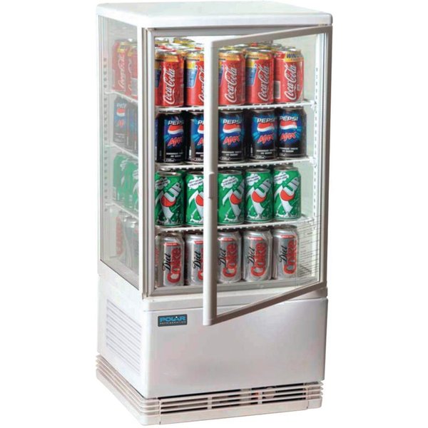 Polar C-Series Energy Efficient Display Fridge White 68Ltr