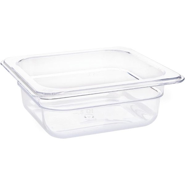 Vogue Polycarbonate 1/6 Gastronorm Container 65mm Clear