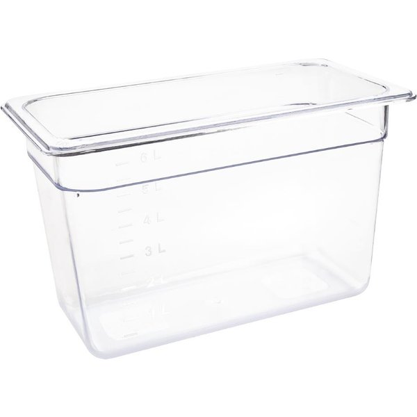 Vogue Polycarbonate 1/3 Gastronorm Container 200mm Clear