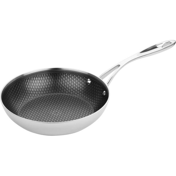 Vogue Tri-Shield Stainless Steel Frying Pan with Clad Coating 20cm