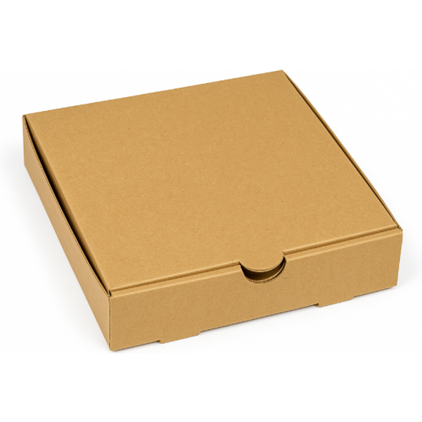 7" Kraft corrugated pizza box (100)