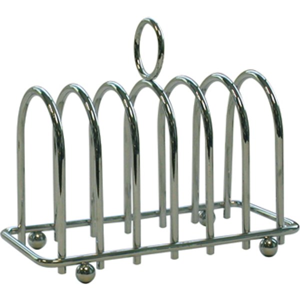 Chrome Horseshoe 6 Slice Toast Rack
