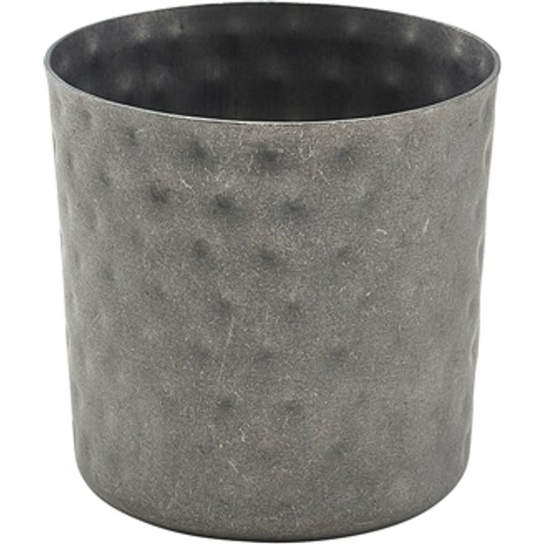 GenWare Vintage Steel Hammered Serving Cup 8.5 x 8.5cm - Pack of 12