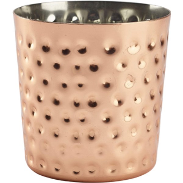 Hammered Copper Plated Serving Cup 8.5 x 8.5cm - Pack of 12