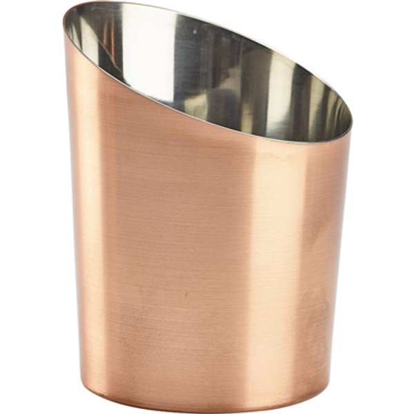 Copper Plated Angled Cone 9.5 x 11.6cm (Dia x H)