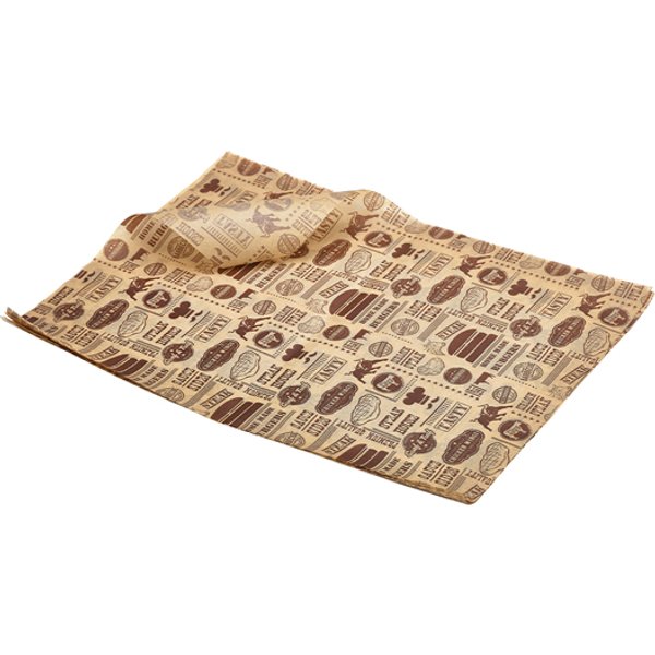 Greaseproof Paper Steak House Design 25 x 35cm