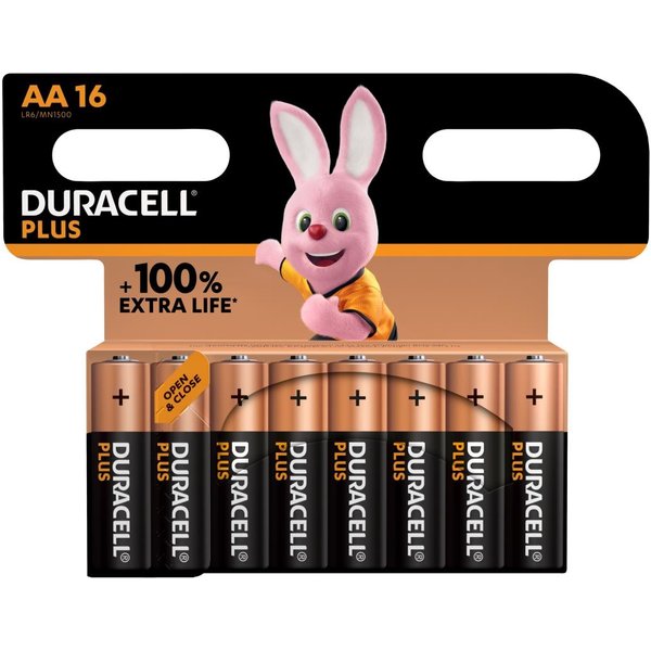 Duracell Plus AA 1.5V Battery (16 pack)