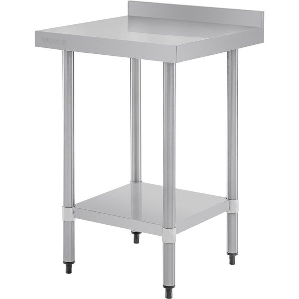 Vogue Stainless Steel Prep Table with Upstand 600mm