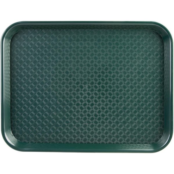 Olympia Kristallon Medium Polypropylene Fast Food Tray Green 415mm