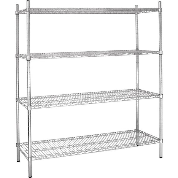 Vogue 4 Tier Wire Shelving Kit 1830x460mm