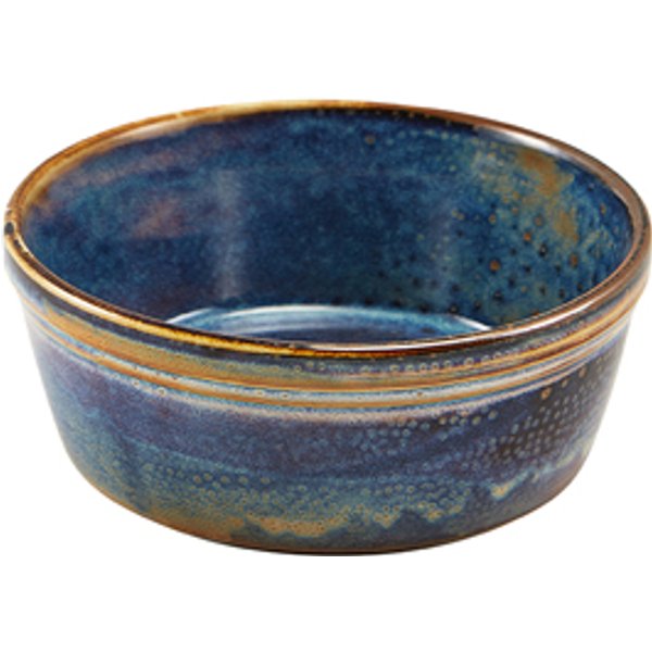 Terra Porcelain Aqua Blue Round Pie Dish 13.6cm - Pack of 6