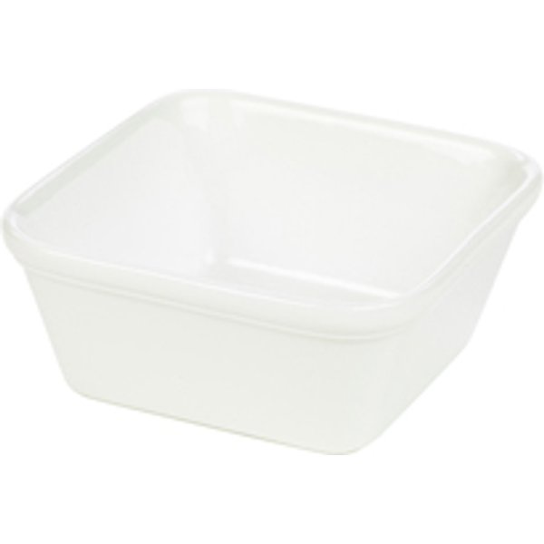 Genware Porcelain Square Pie Dish 12cm/ 4.75" - Pack of 6