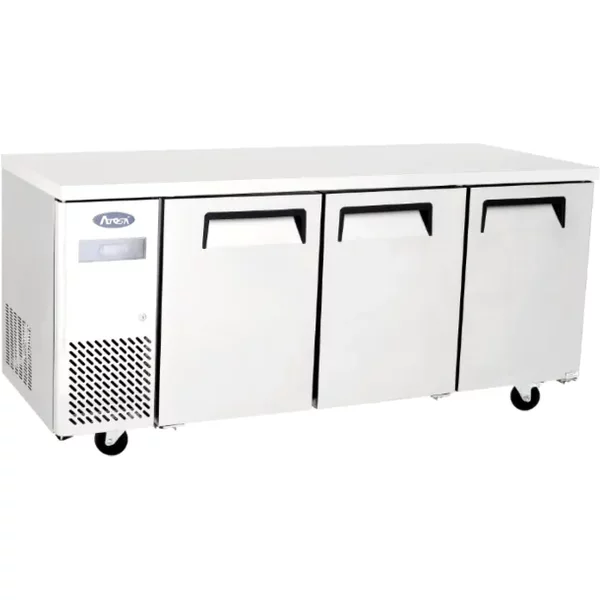 Atosa YPF9032GR Wide Two Door Undercounter Fridge 370ltrs