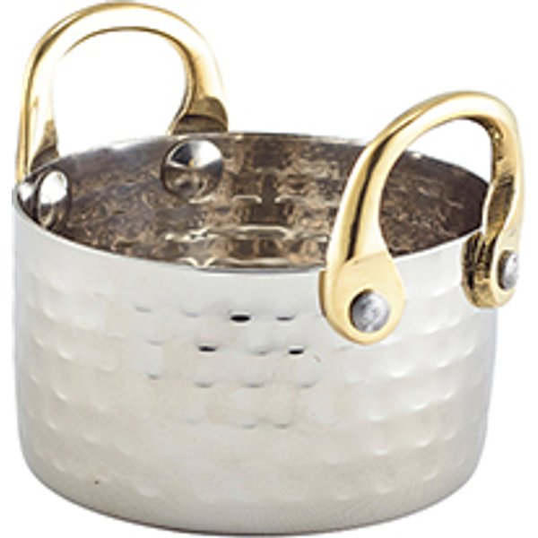 Mini Hammered St/St Casserole Dish 9.2 x 5cm - Pack of 12