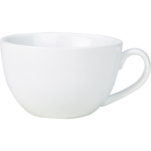 Genware Porcelain Bowl Shaped Cup 40cl/ 14oz - Pack of 6