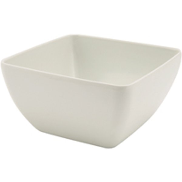 GenWare Melamine White Curved Square Bowl 12.5cm