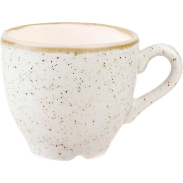 Churchill Stonecast Espresso Cups Barley White 100ml (12 Pack)