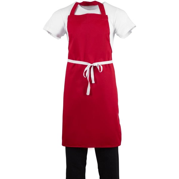Whites Bib Apron Red