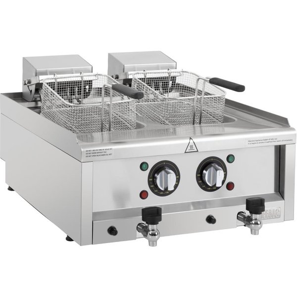 Buffalo 600 Series Twin Tank Electric Fryer 2 x 8Ltr