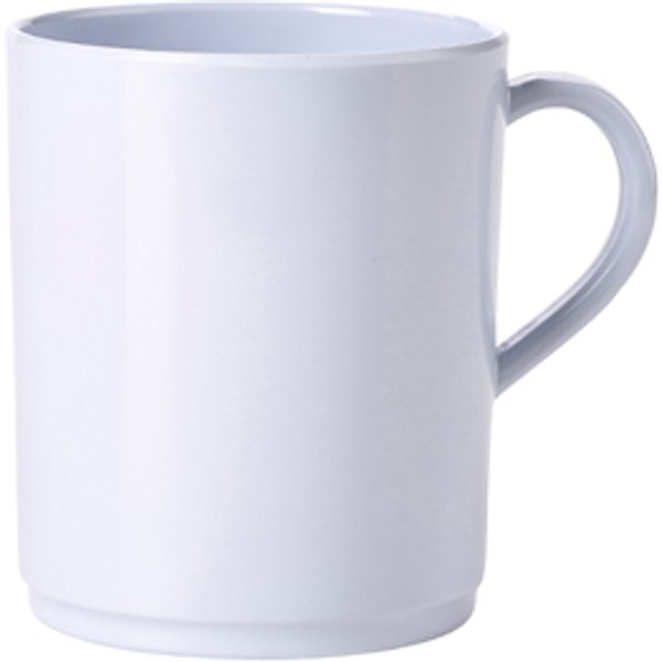 GenWare Melamine White Mug 28cl/ 10oz - Pack of 6