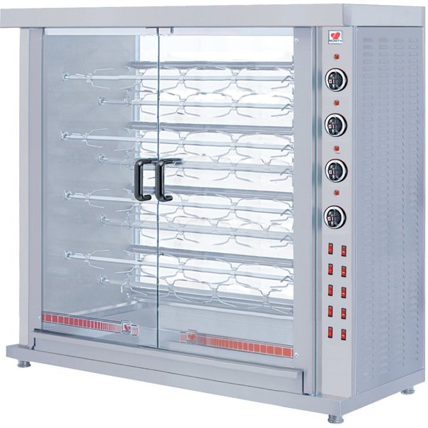 North K9 - 9 spit - 45 bird Gas Chicken rotisserie