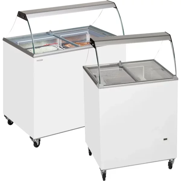 Tefcold IC500SC + CANOPY Scoop Ice Cream Display