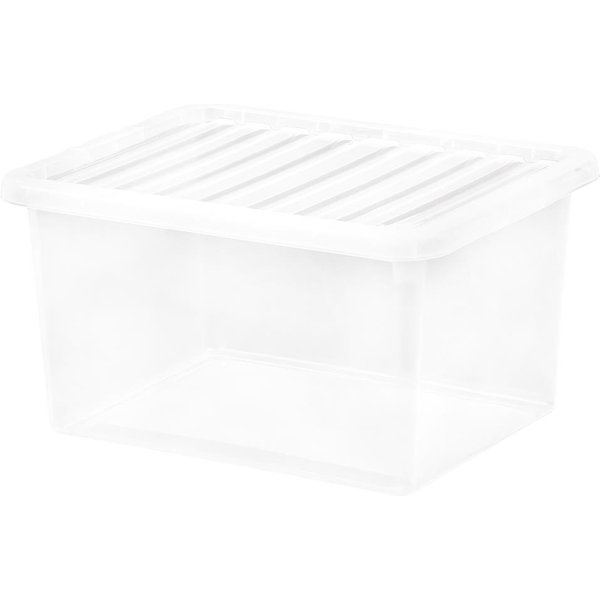 Wham Crystal Storage Box and Lid 37Ltr