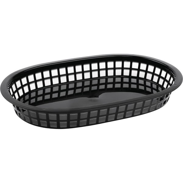 Olympia Oval Polypropylene Food Basket Black (Pack of 6)