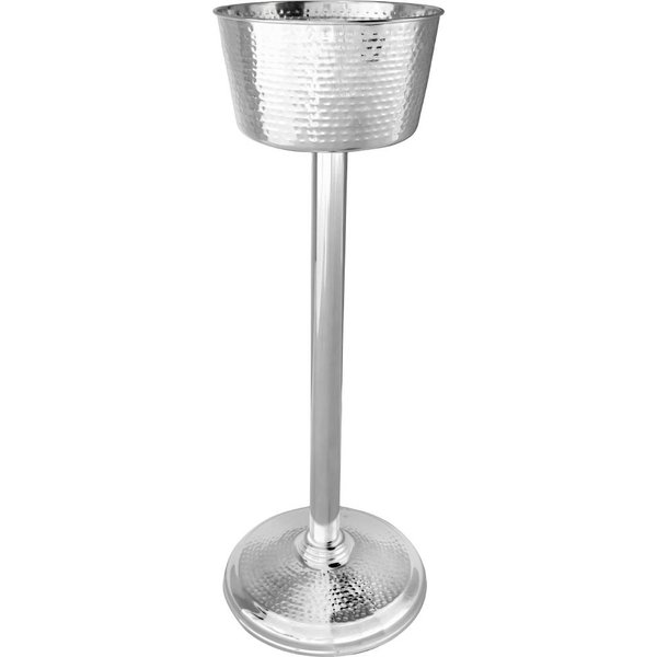 Olympia Wine Bucket Stand Hammered Stainless Steel