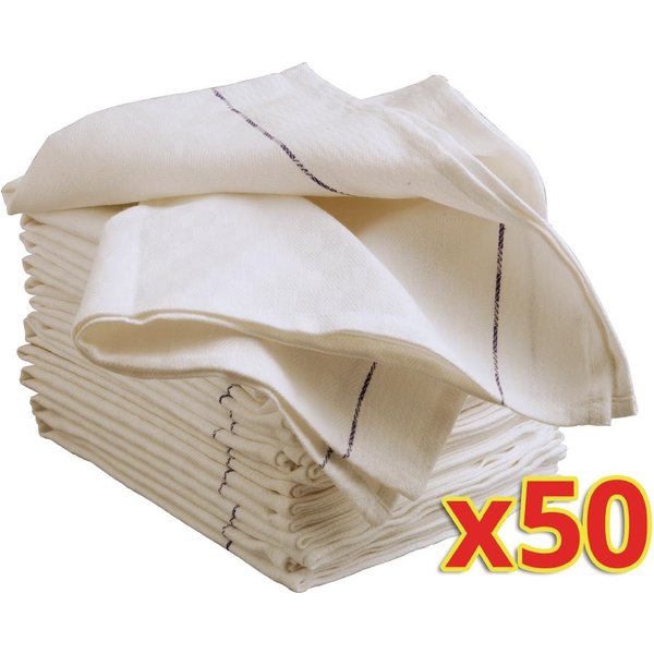 Vogue Bulk Buy Cotton Waiting Cloths (50 pack)